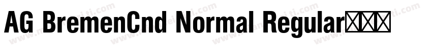AG BremenCnd Normal Regular字体下载字体转换